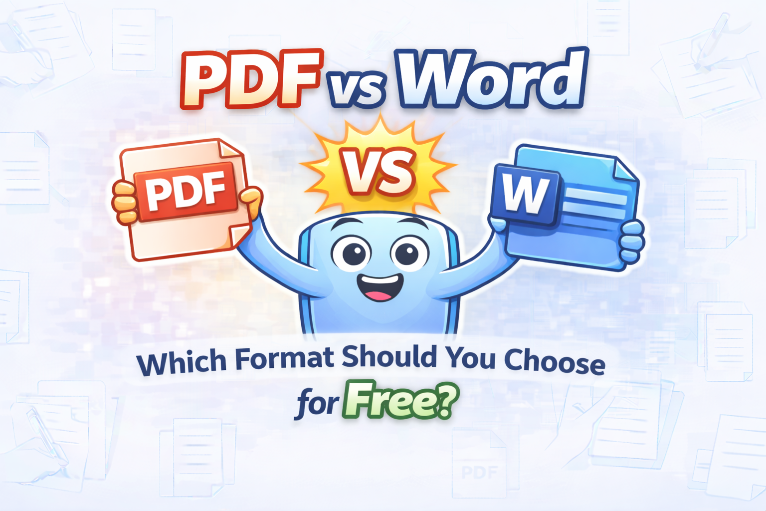PDF vs. Word: Which Format Should You Choose for Free?