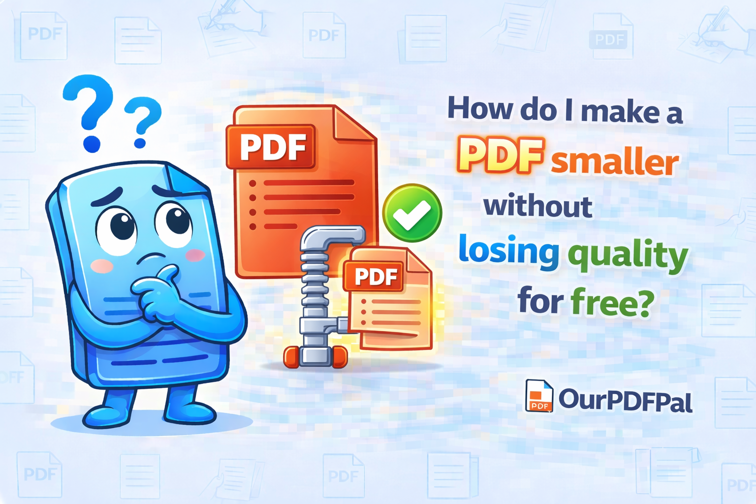 How do I make a PDF smaller without losing quality for free?